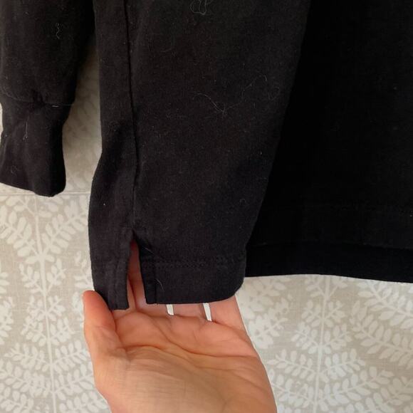 Victoria's Secret PINK Black White Rugby, Stripe Long Sleeve Polo Collar, Size S - Picture 8 of 15